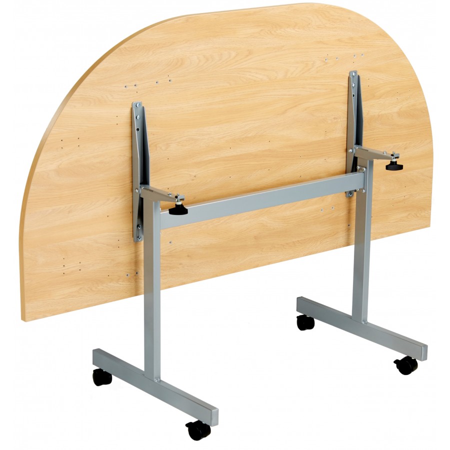 Olton 1600mm Wide D-End Flip Top Table